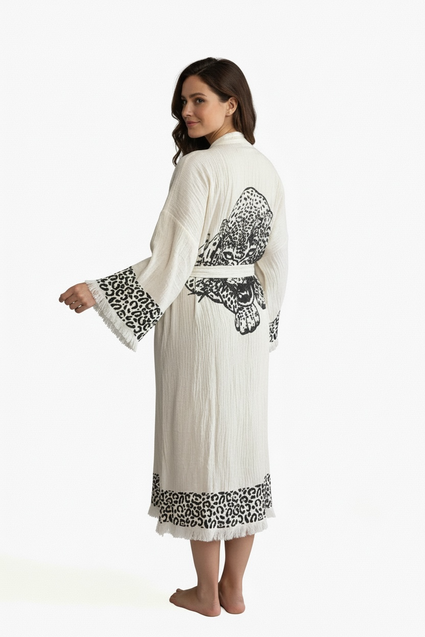Leopard Kimono Robe