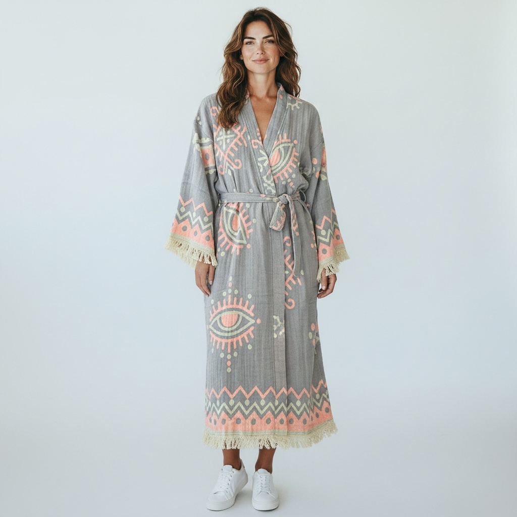 Jacquard Turkish Cotton Robe